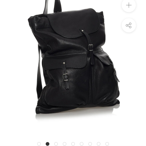 ♠️LUXE♠️ Genuine Leather Large Backpack - Picture 4 of 5